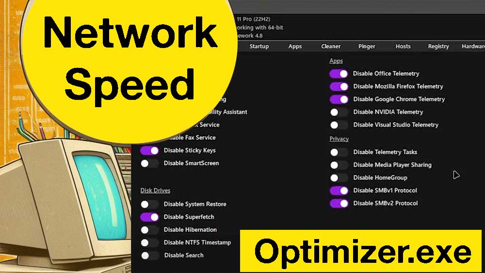 faster internet speed with Optimizer